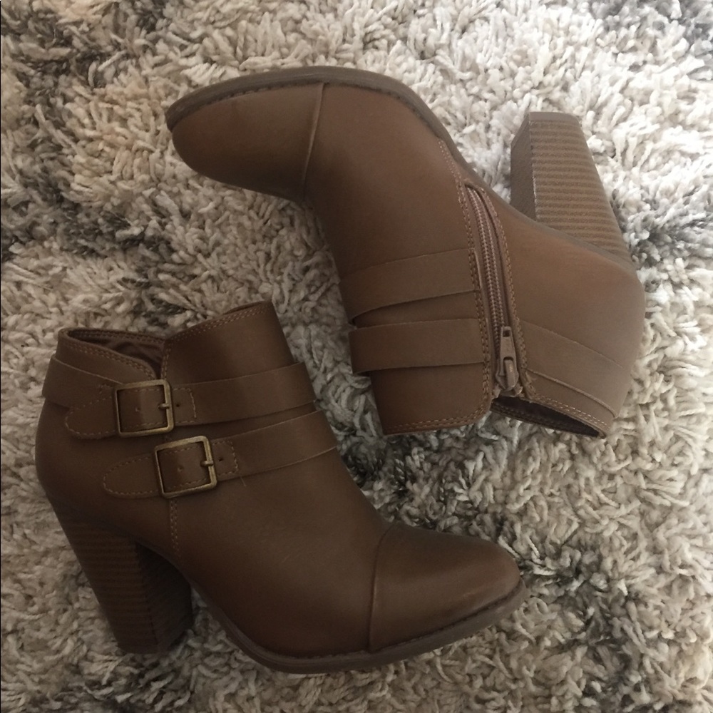 Brown booties